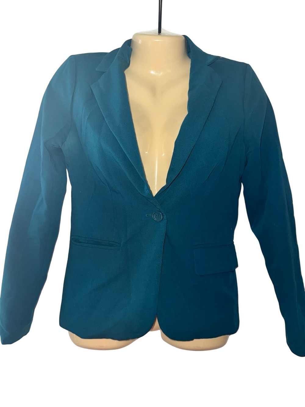 Forever 21 Teal Single-Button Women's Blazer